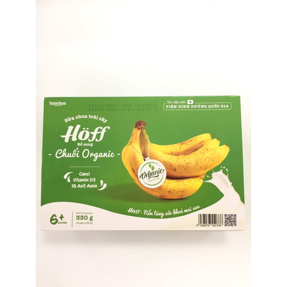 Sữa chua chuối Organic Hoff