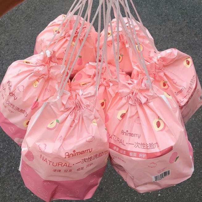 Khăn Tẩy Trang ANIMERRY - Dạng Cuộn Hồng 100% bông tự nhiên siêu dai đa năng, tiện lợi | BigBuy360 - bigbuy360.vn