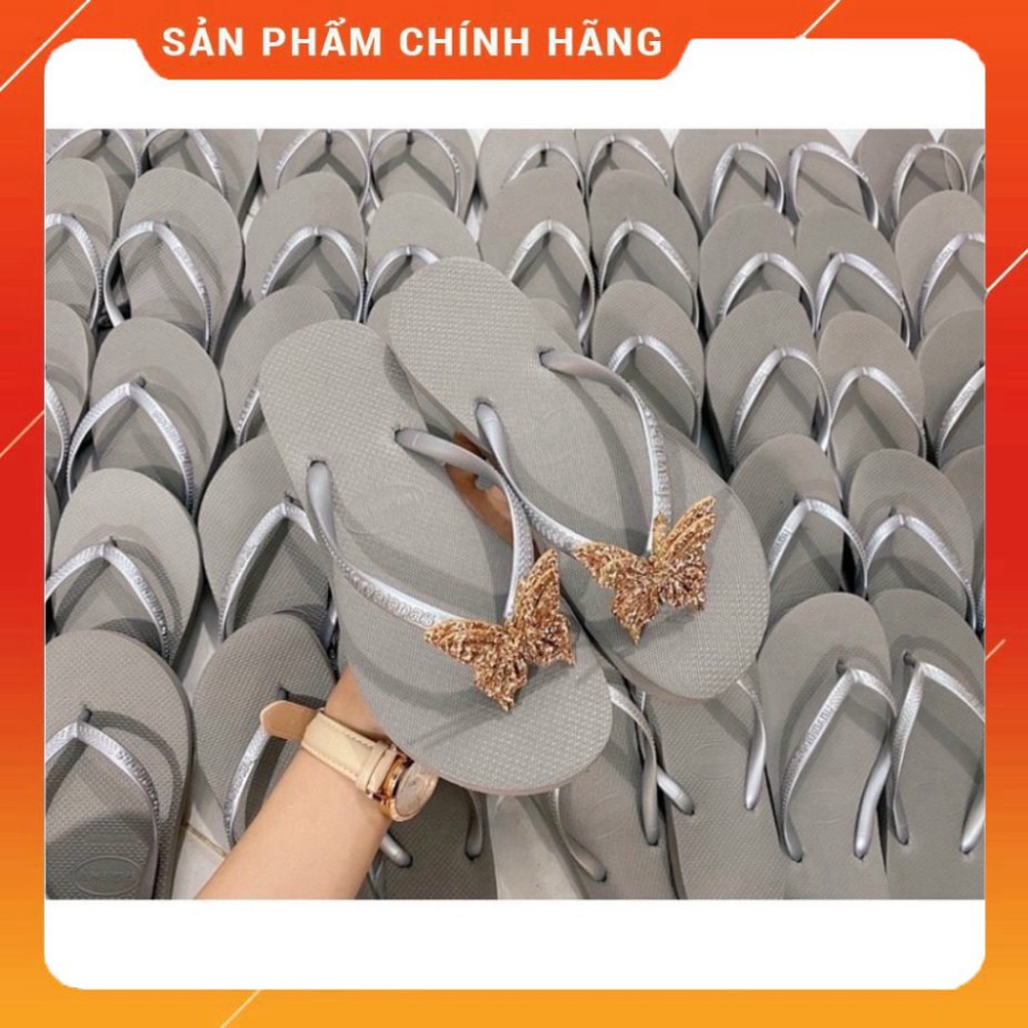 Dép Xốp Thái Nữ Go đính Charm Bướm siêu nhẹ đi trong nhà thoải mái chống trượt Giá thành hợp lí Thời Trang Dép Nam Nữ