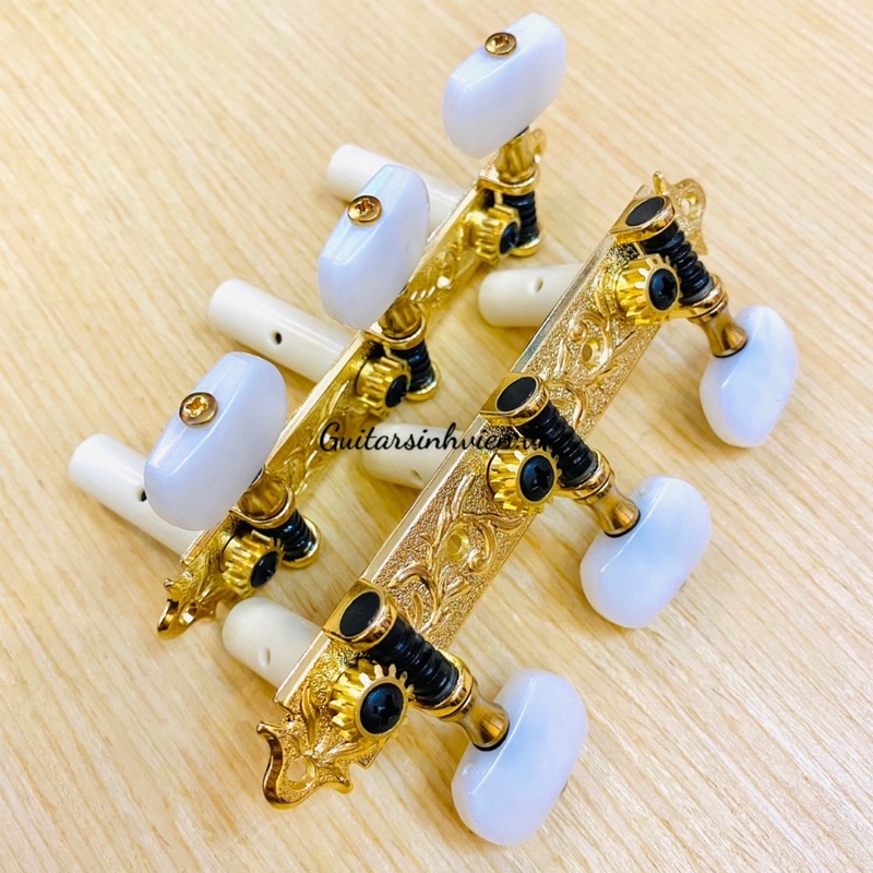 Khóa đàn guitar classic Derjung DJ105 màu vàng cao cấp