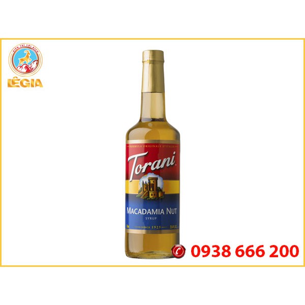 Siro TORANI Macca 750ml (MACADAMIA SYRUP)