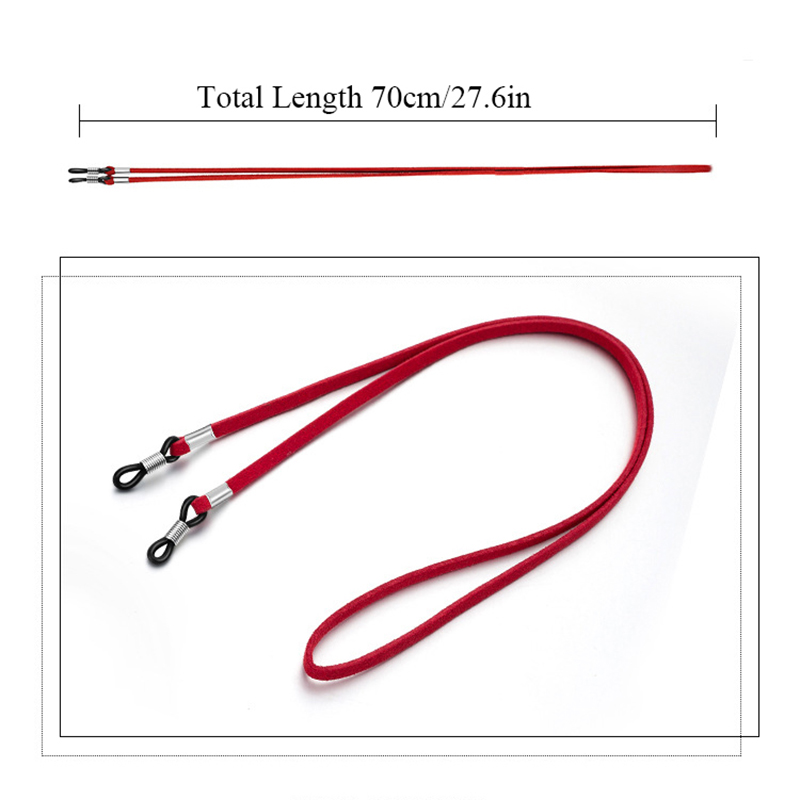 Dây đeo kính giả da chống trượt thời trang unisex