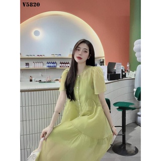 Váy tơ cốm siu hot V5820