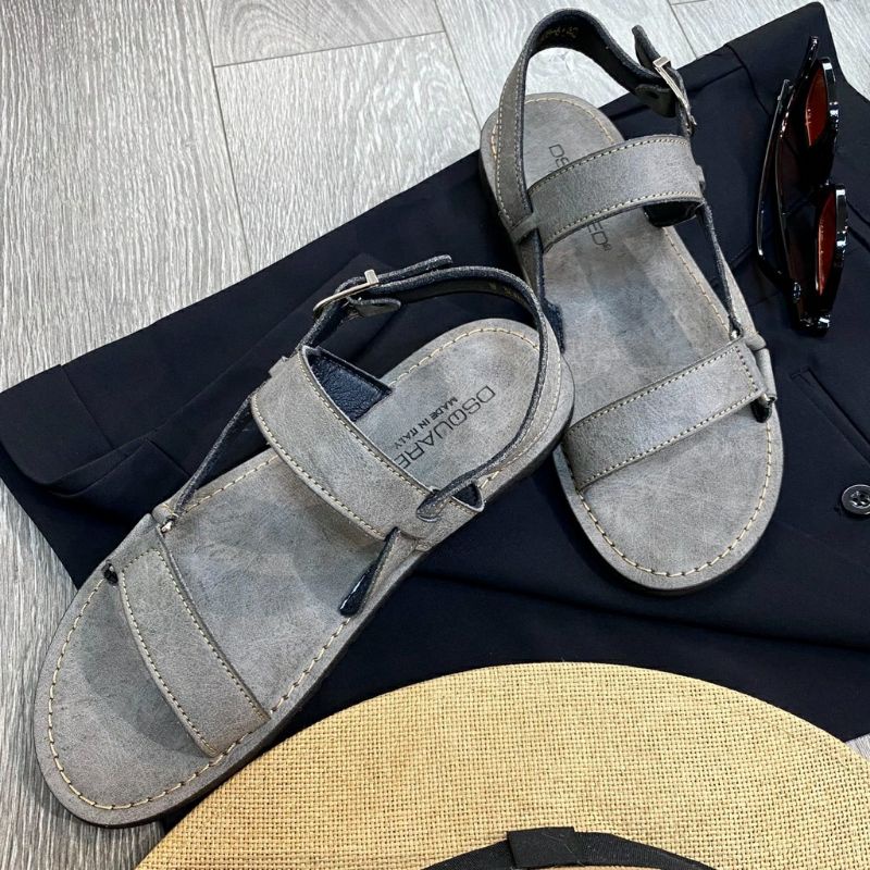 Dép SADAN Nam Quai Hậu - Da Bò Khâu Đế CHắc Chắn