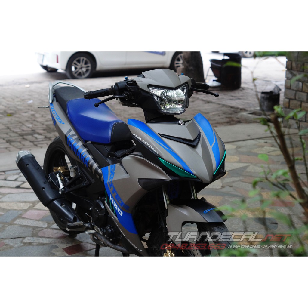 Tem Trùm Exciter 150 Yamaha xanh xám