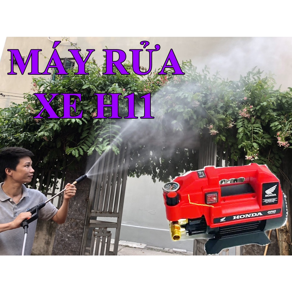 Máy rửa xe HON.DA 3500W có chỉnh áp đầy đủ phụ kiện, Máy rửa xe lõi đồng 100% siêu bên siêu bền