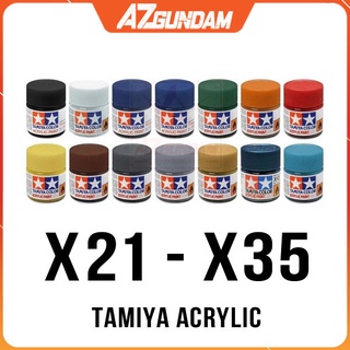 Sơn Tamiya Acrylic mã màu X-21 đến X-35 Sơn Gốc Nước Tamiya Acrylic dung tích 10ml Hàng chính hãng