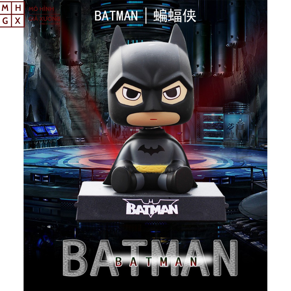 Mô Hình BatMan Siêu Nhân DC lắc đầu chibi dễ thương ngỗ nghĩnh - Quà tặng , bầy bàn , bầy taplo