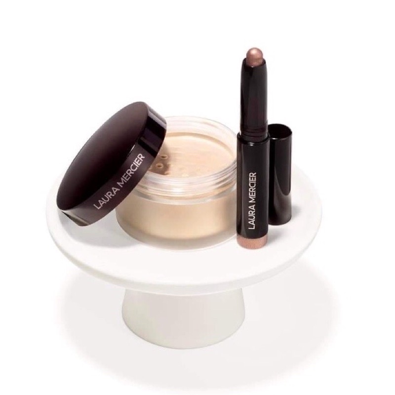 (Bill Sephora) Set Laura Mercier 2 món phấn phủ và sáp nhũ mắt