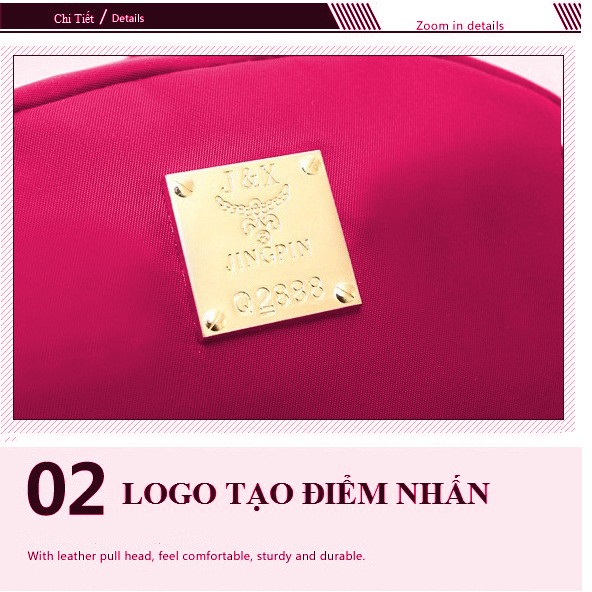 Balo Vải Dù Đẹp B09 - Màu Hồng YT