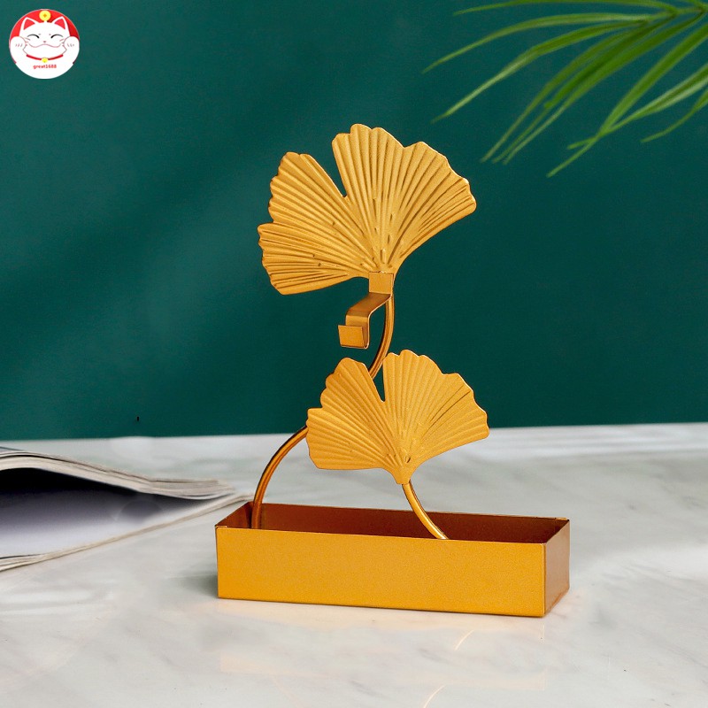 Mosquito Coil Holder Ginkgo Leaf Summer Day Iron Mosquito Repellent Incenses Rack Plate Indoor Home Decoration