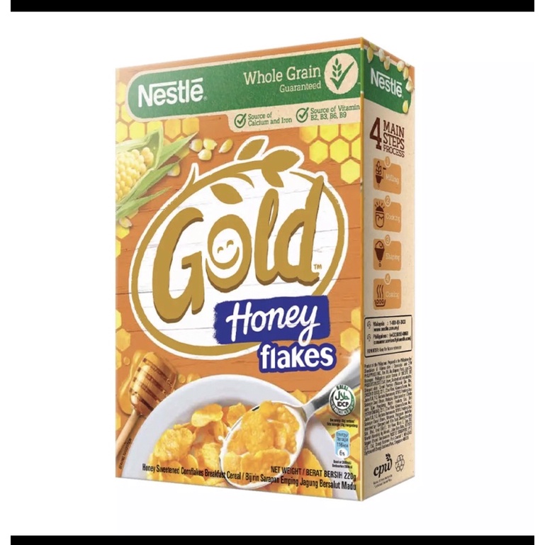 [Hsd:12/4/2022]NGŨ CỐC ĂN SÁNG NESTLE HONEY GOLD FLAKES 220g