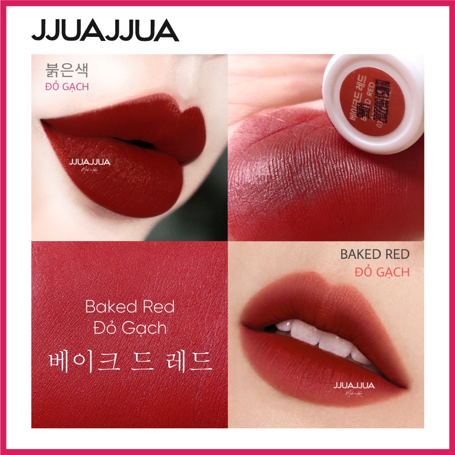 SON THỎI LÌ JJUAJJUA BAKED RED (ĐỎ GẠCH) | BigBuy360 - bigbuy360.vn