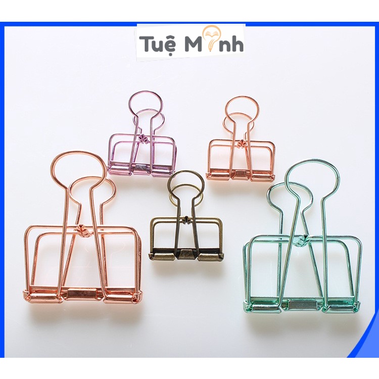 Kẹp giấy kim loại basic nhiều màu phụ kiện Decor Planner Bullet Journal K01