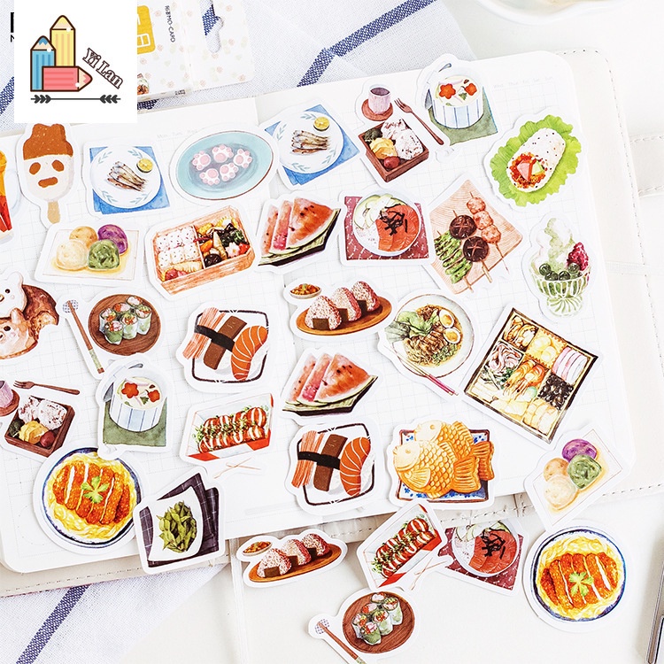 Set 45 Tờ Sticker Dán Trang Trí Sổ Tay DIY