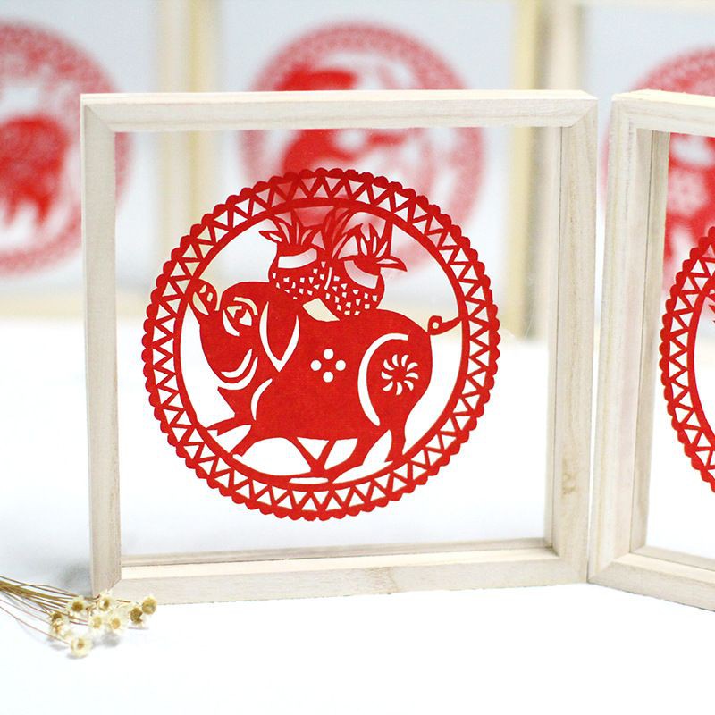 Khung gỗ kính meca hai mặt 20x20cm loại đẹp