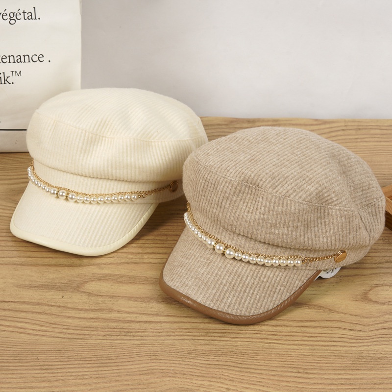 Korean Style Simple Color Beret Hats For Women