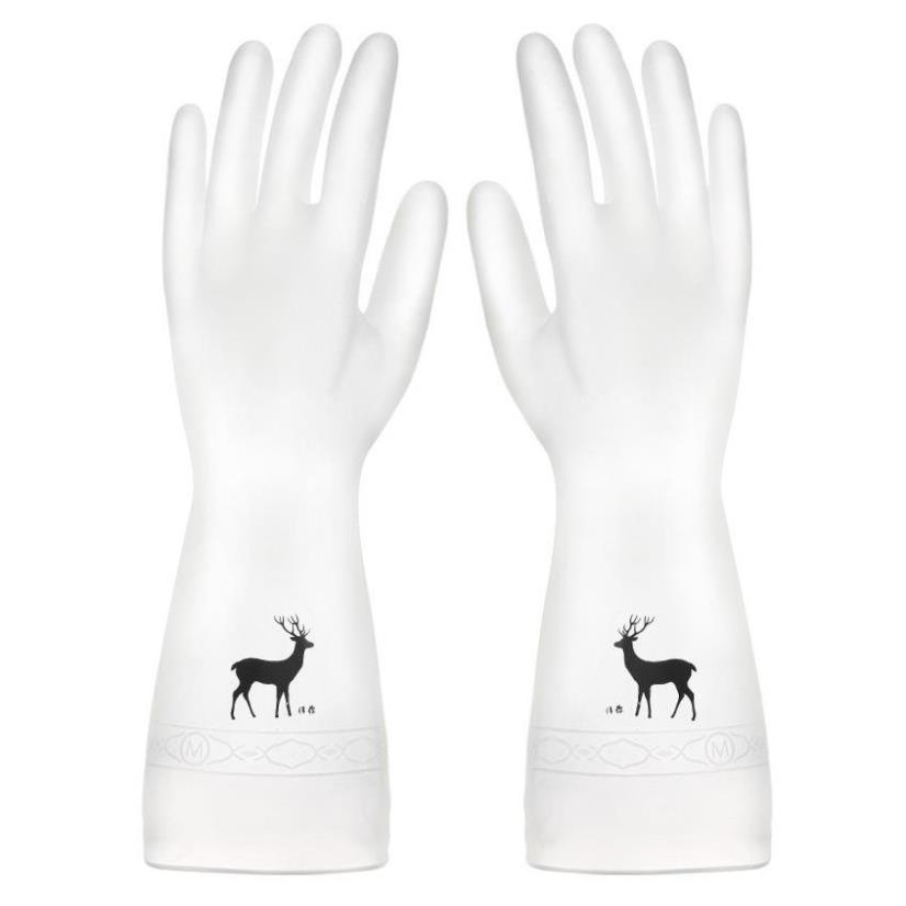 Găng Tay Cao Su Siêu Dai Hình Hươu Hạc, Làm Bếp, Làm Vườn, Rửa Bát