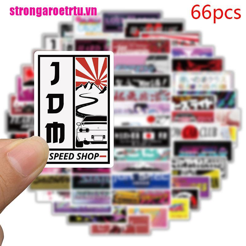 Bộ 66 miếng dán graffiti Nhật Bản JMD DIY đa năng