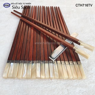 ĐŨA TRẮC ĐẦU ỐC VIỀN BẠC HAHANCO CTH716TV