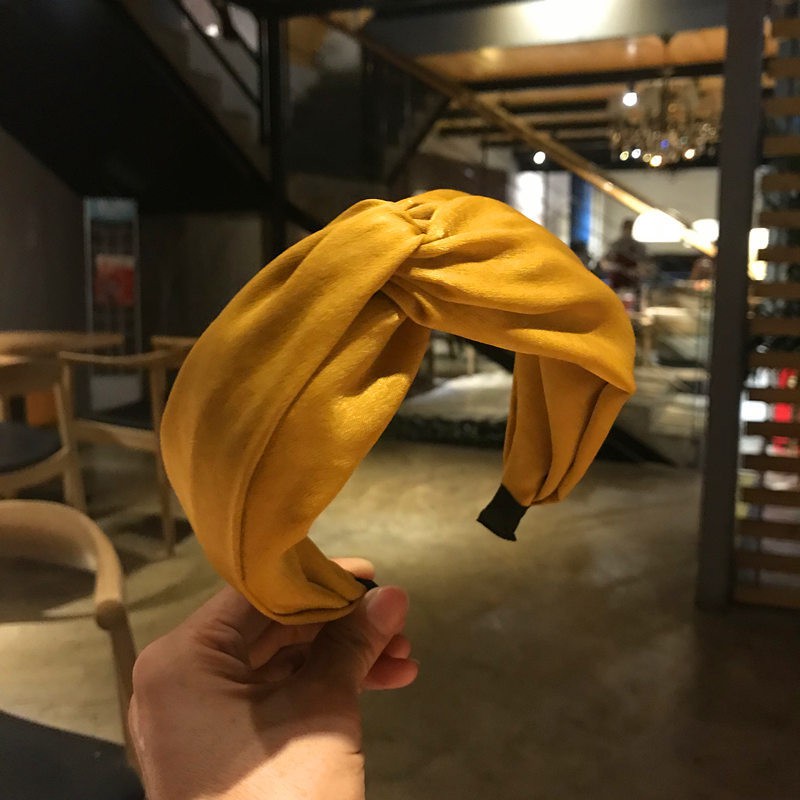 Bờm lụa bản to xoắn - Băng đô tóc