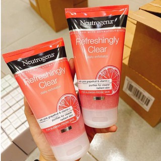Sữa Rửa Mặt Ngừa Mụn Neutrogena Refreshingly Clear Daily Exfoliator 150ml