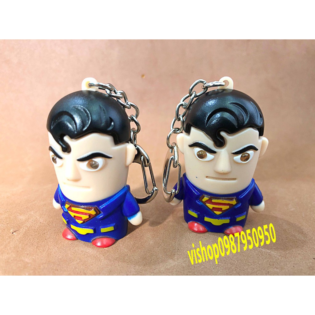 móc khóa super man - móc khóa phát sáng mã NRR80 A86 nhập khẩu