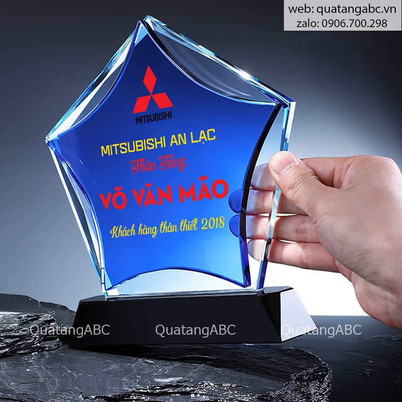 Phôi kỷ niệm chương pha lê 039