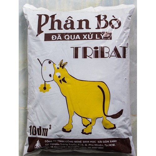 1kg Phân bò hữu cơ 100% phân bò đã xử lý 3dm3 - Phân Bò TriBat