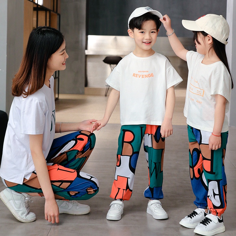 Quần Ngủ Cotton Lụa Thể Thao Chống Muỗi Thoáng Khí In Họa Tiết Hoạt Hình 90-172cm Thời Trang Đi Biển Cho Trẻ Em