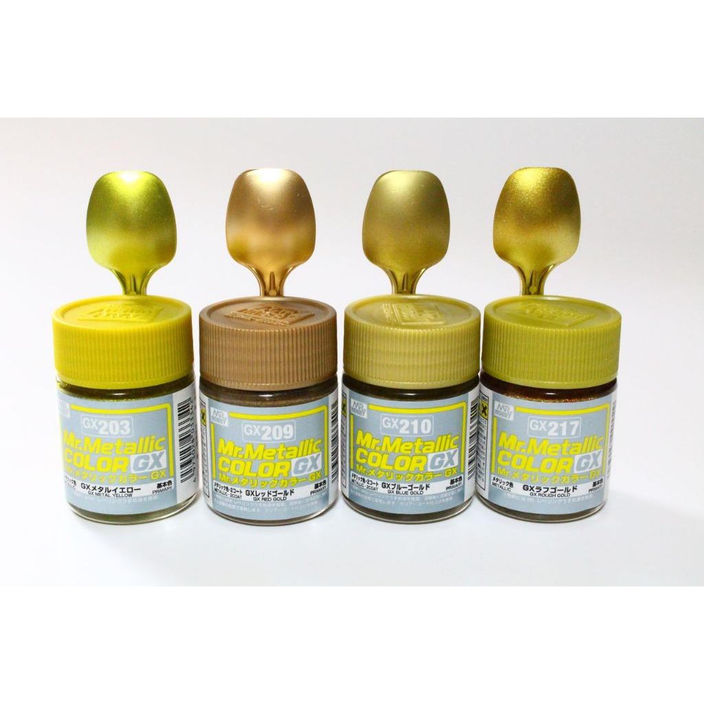 Sơn mô hình mr hobby GX metal metallic color lacquer series lacquer - red black yellow gold blue green silver