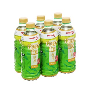 ( Nhập Singapore)Lốc 6 chai trà xanh hoa lài Pokka 500ml