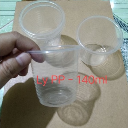 50 Ly nhựa 140ml, ly rau câu, ly đựng sốt - dùng 1 lần