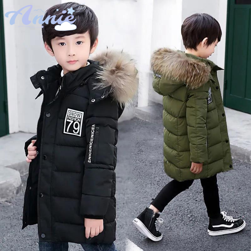 Áo Khoác cotton Dày Dặn Giữ Ấm Mùa Đông Phong Cách Hàn Quốc Mới Cho Bé Trai