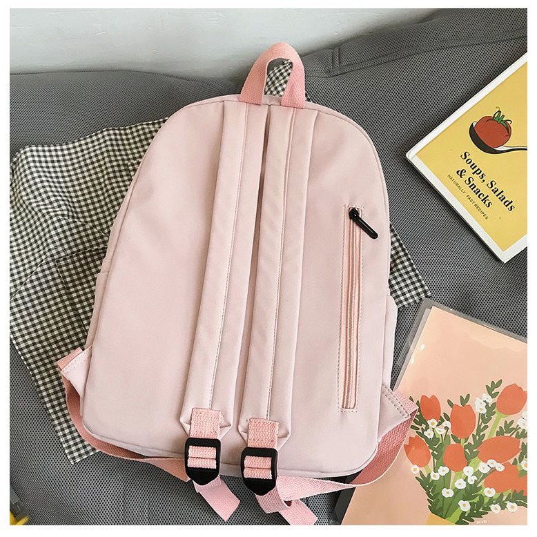 Balo thời trang nam nữ cặp sách đi học kích cỡ lớn nhiều ngăn đựng chất vải canvas bền đẹp chống thấm nước