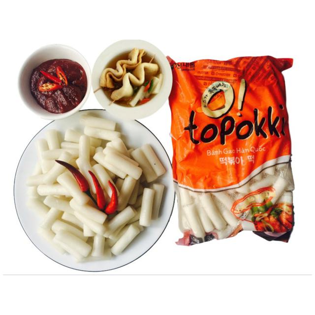 500G BÁNH GẠO TRUYỀN THỐNG+450G CHẢ CÁ HÀN QUỐC+ 100G SỐT