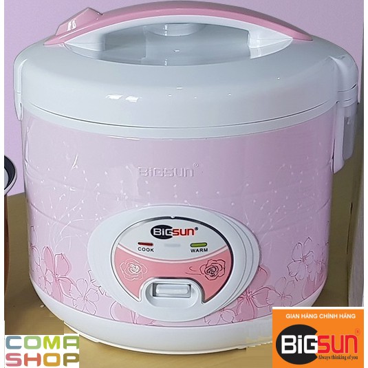 [Mã ELMS5 giảm 7% đơn 300k] NỒI CƠM ĐIỆN NẮP GÀI CHỐNG DÍNH BIGSUN BR-218N (1.8 LÍT) - HÀNG CHÍNH HÃNG BẢO HÀNH 12 THÁNG