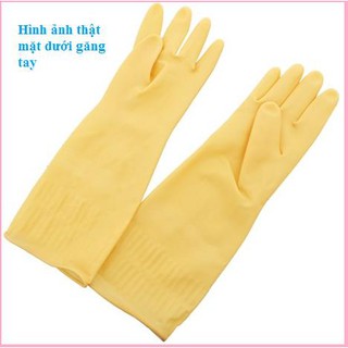Găng tay cao su cầu vồng hai cỡ M-L