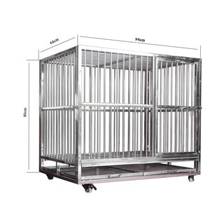 Chuồng chó lắp ghép inox T75 loại dày