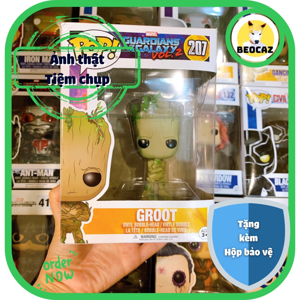 [Ship Hỏa Tốc] [Tặng Hộp Bảo Vệ] [Chính hãng] Mô hình Funko Groot Vệ binh dải ngân hà Guardian of Galaxy Marvel No.207