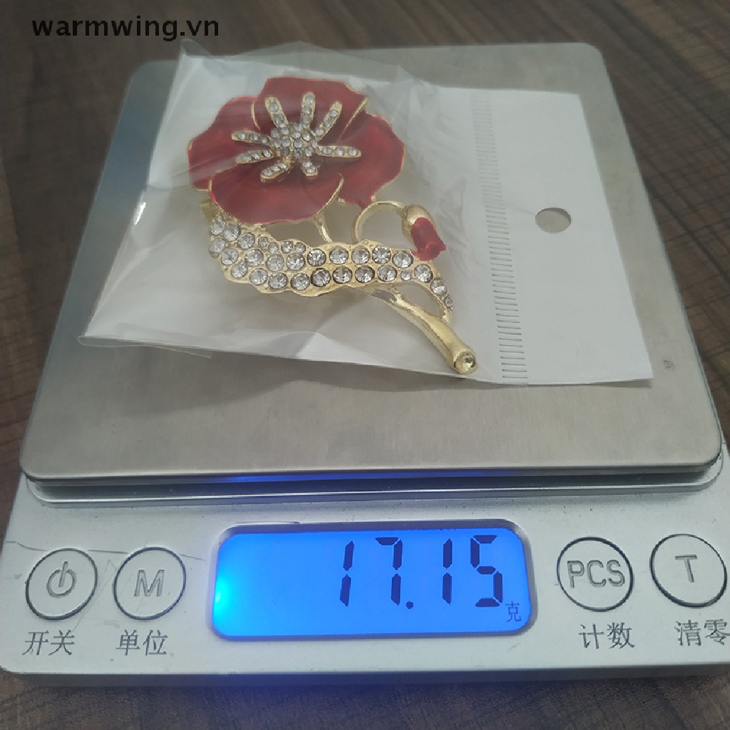 Cài Áo Hình Hoa Cẩm Chướng Đỏ Thời Trang