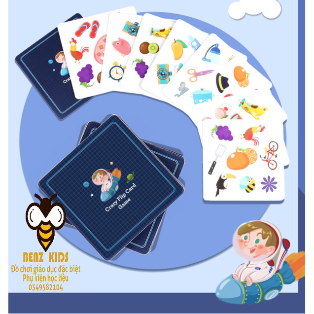 Đồ chơi Crazy Flip card game -nhanh tay nhanh mắt