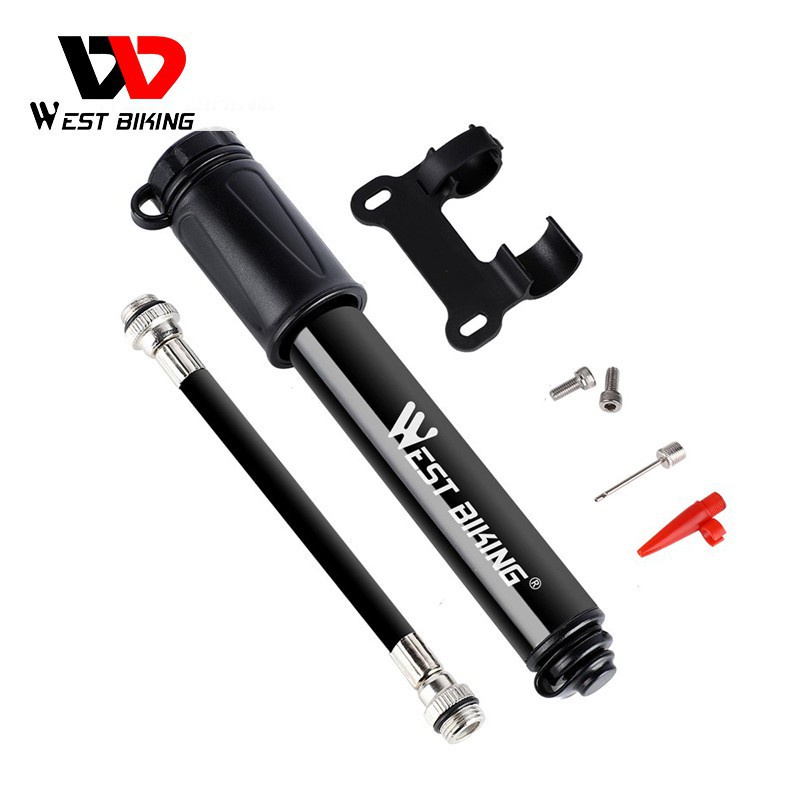 WEST BIKING Bơm Xe Đạp Máy Bơm Xe Đạp Mini Cầm Tay Lốp Không Khí Inflator MTB Phụ Kiện Xách Tay Bơm Xe Đạp Xe Đạp