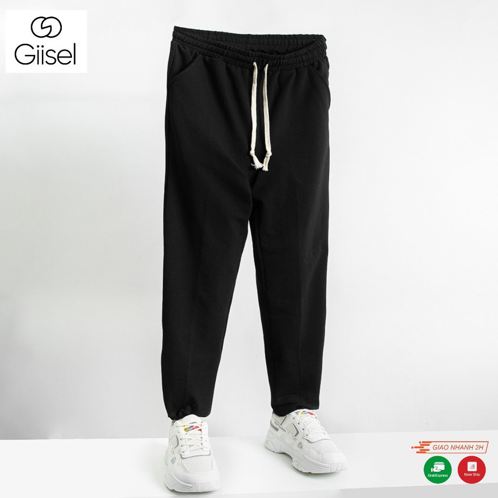 Quần baggi unisex thể thao nam nữ chất liệu nỉ da cá Giisel- thiết kế 2 dáng : Ống xuông và Ống Bó - Hàng mới về