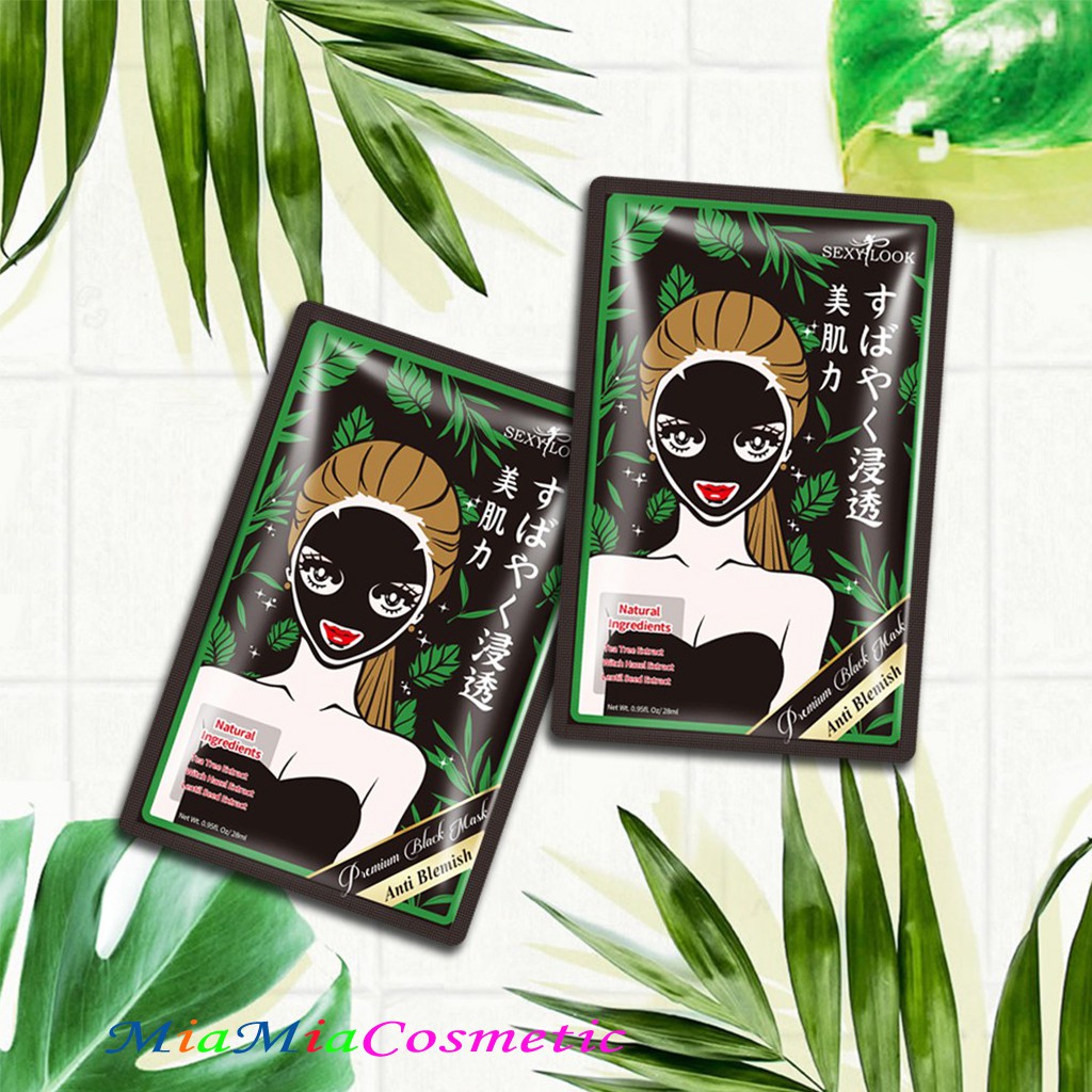 SEXYLOOK Mặt Nạ Tràm Trà Giảm Mụn Kiềm Dầu Dưỡng Ẩm Sexy Look Mask [BẢN ĐÀI CHÍNH HÃNG] | Thế Giới Skin Care