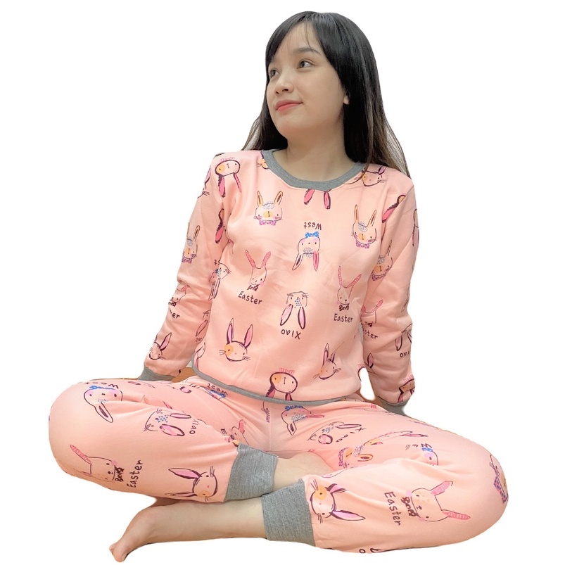 Bộ nỉ nữ thu đông dài tay dáng thể thao cao cấp, ấm áp trẻ trung Maryhome | BigBuy360 - bigbuy360.vn