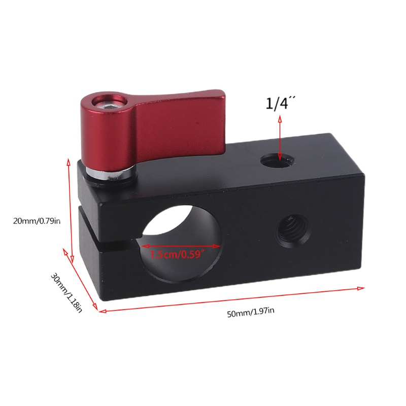 Kẹp Đơn zzz 15mm Cho Tay Cầm Máy Ảnh