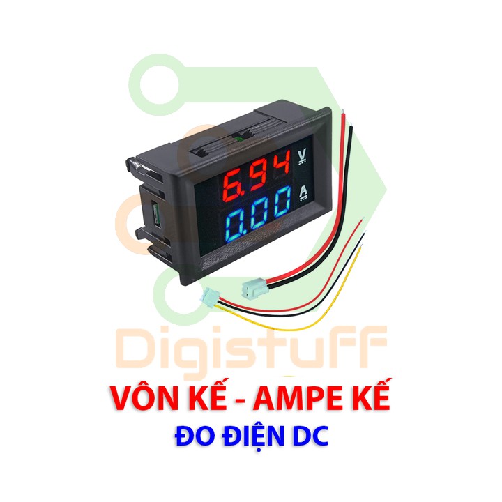 Vôn kế ampe kế - đồng hồ đo điện thế đo cường độ dòng điện DC