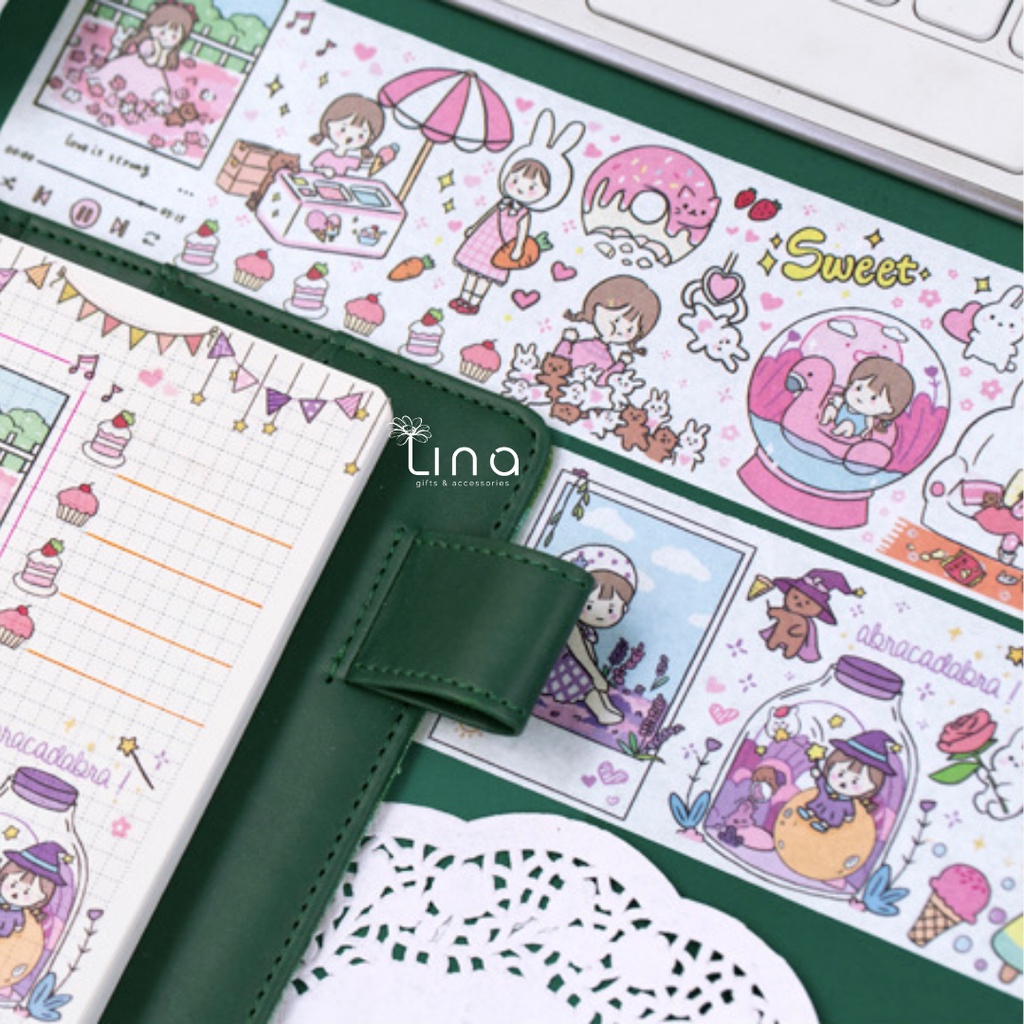 Hình Sticker tự cắt dán - RosyPosy