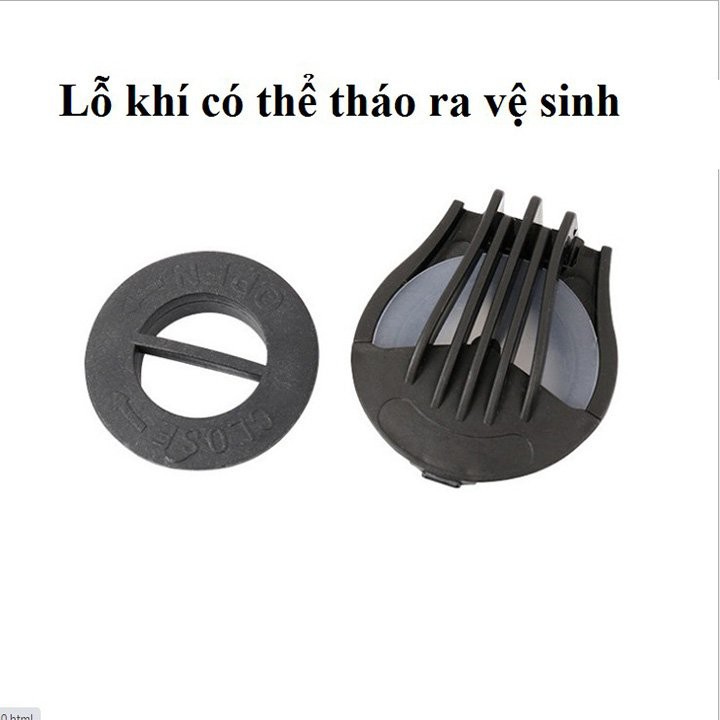 Khẩu trang vải kháng khuẩn than hoạt tính 5 lớp có kính bảo hộ chắn chống giọt bắn van thở thông thoáng